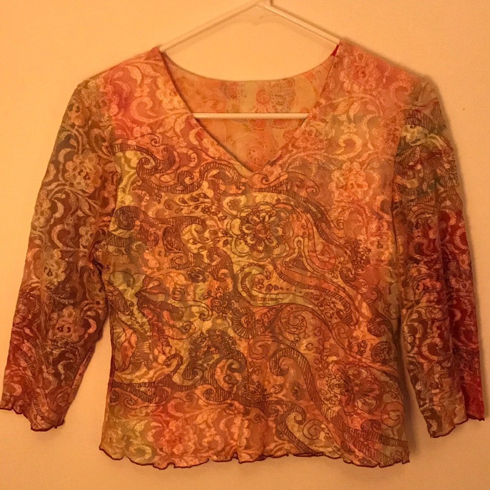 Reversible Silk and Lace Shirt